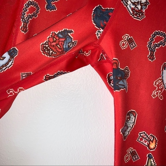 {M} Iron Yokai Pixel MID RISE MESH POCKET LEGGINGS - Picture 6 of 8